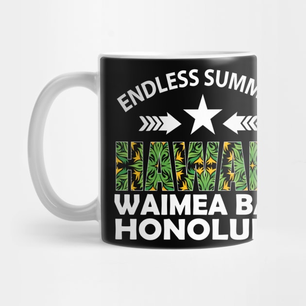 Endless Summer Hawall Waimea Bay Honolulu tee design birthday gift graphic by TeeSeller07